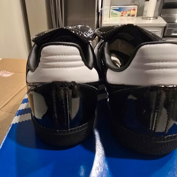 adidas Originals Samba LT MENS SIZE 10 WOMENS 11 PATENT BLACK NWT JI2707 NEW - Picture 7 of 16